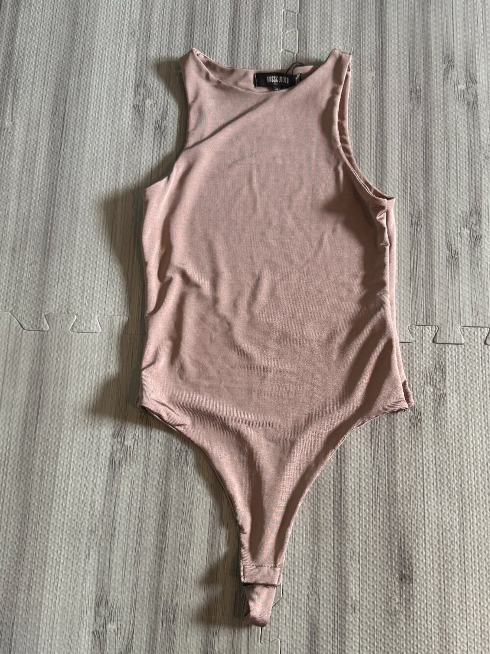 Missguided‎ Women's Brown Sleeveless Bodysuit